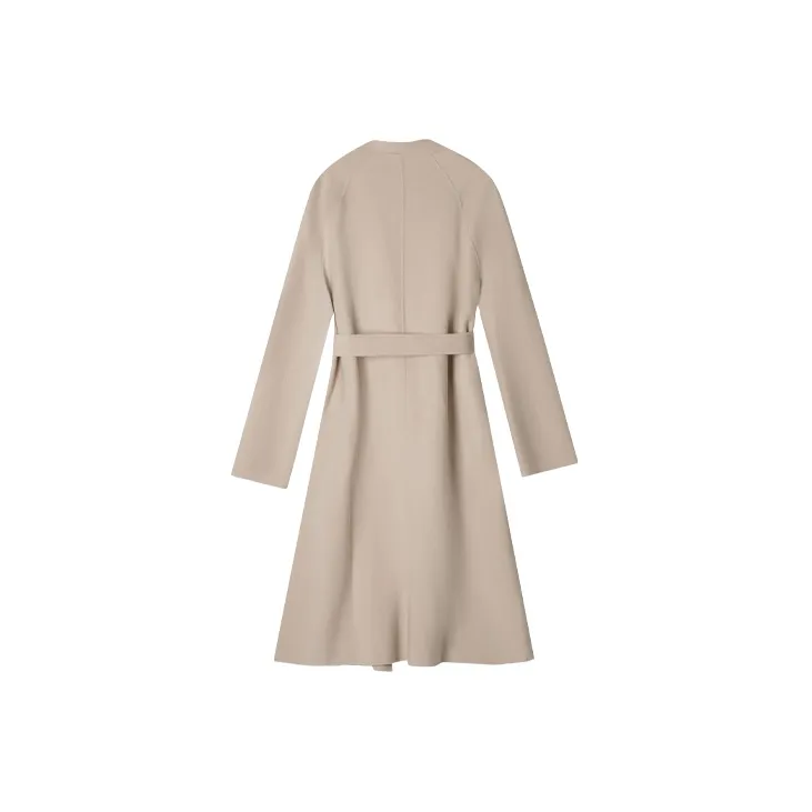 Cheng Jin Yi Bureau Coats Unisex Apricot-1
