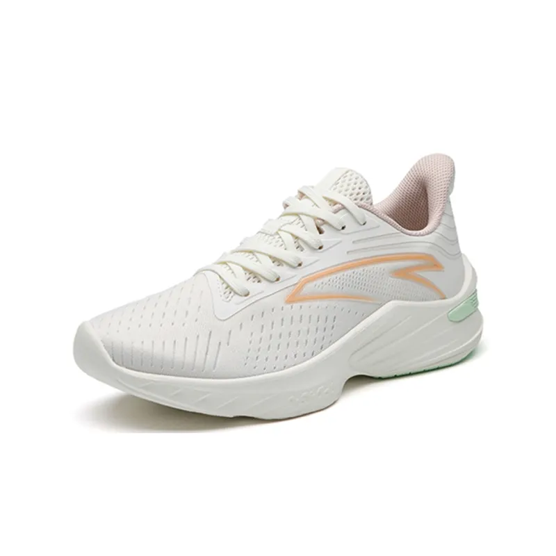 Anta DuCi1 Cushioned Anti-Slip Wear-Resistant Breathable Lightweight Low-Top Running Shoes Women's White Gray-2