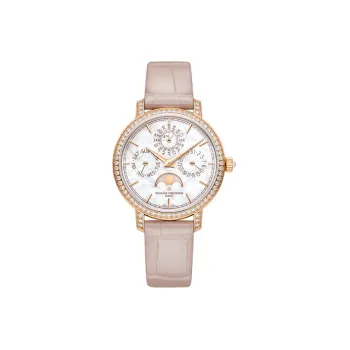 VACHERON CONSTANTIN TRADITIONNELLE Automatic Mechanical Movement Women's Watch 36.5mm White Dial