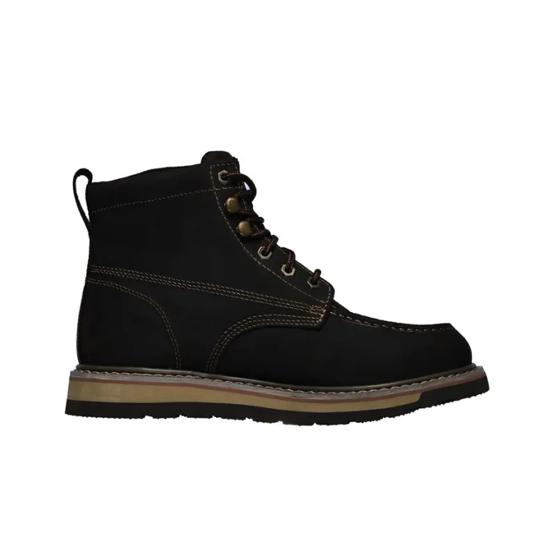 Skechers Work Outdoor Shoes Men High-Top Brown-1
