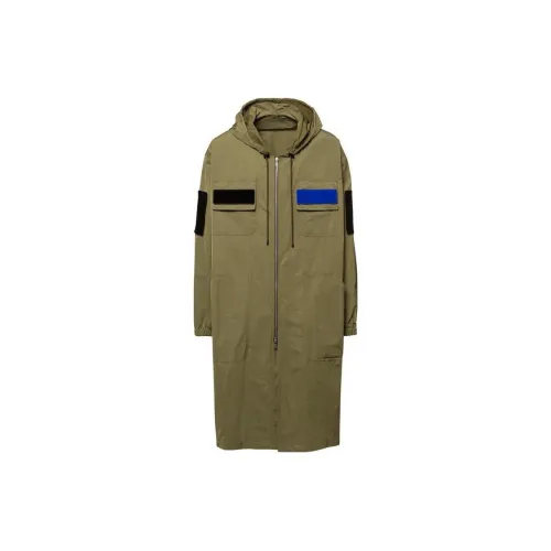 DRIES VAN NOTEN Coats Men Army Green