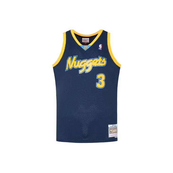 Mitchell Ness 2006/07 Hardwood Classics Denver Nuggets Allen Iverson 'Astros ' Swingman Jersey-1