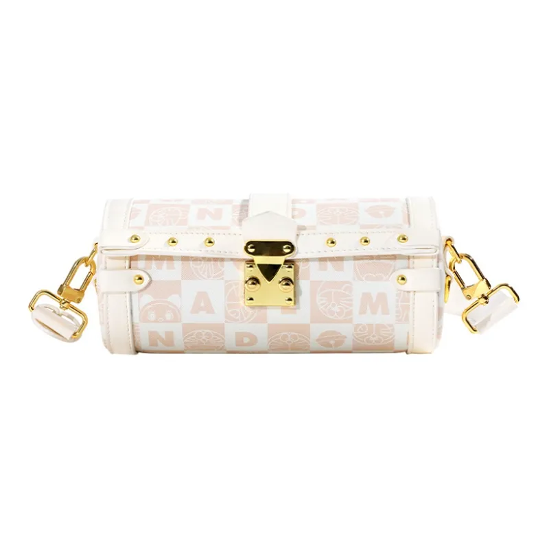 OTA PU Crossbody Bag Shoulder Bag Regular Women's Brown Off White-3