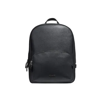 COACH Kennedy Leather Laptop Bag Backpack Large Size Men's Night Marine Blue