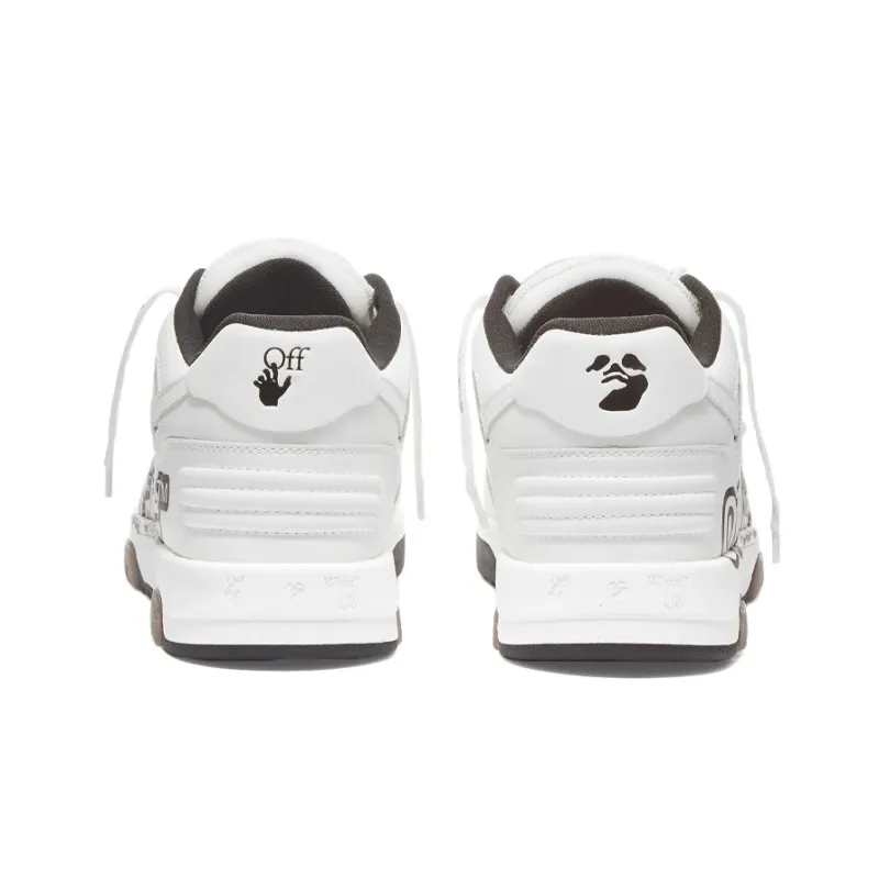 OFF WHITE Out Of Office Low Top For Walking Sneaker 'White Black'-4
