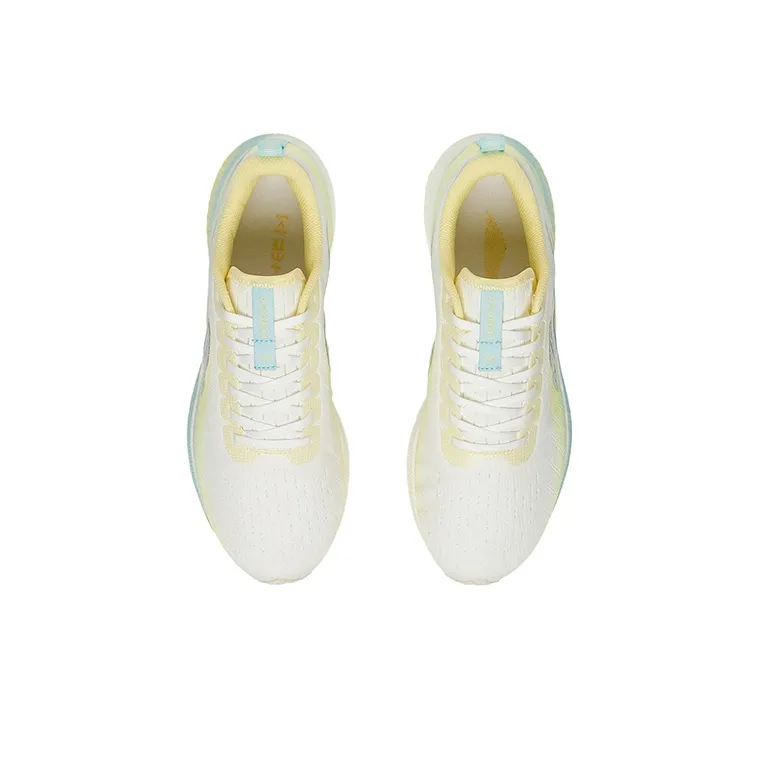 LiNing Red Hare 5 Cushioned Anti Slip Wear Resistant Breathable Lightweight Low Top Running Shoes Women's White Yellow-3