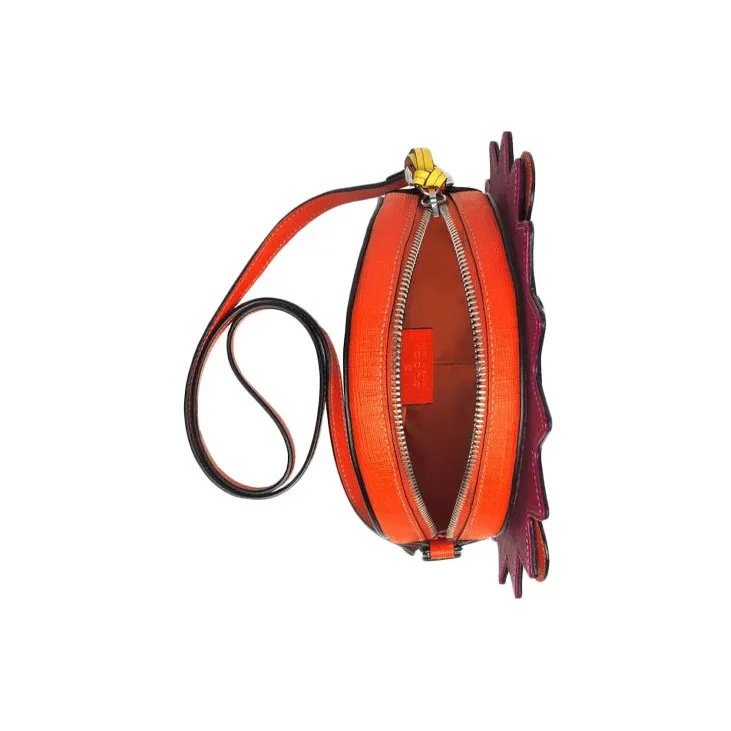 GUCCI Canvas Round Cake Bag Shoulder Bag Crossbody Bag Regular Kids' Red/multicolored-5