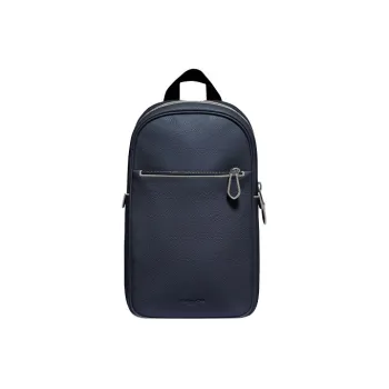 COACH Metropolitan Delicate Pebble Leather Shoulder Bags Sling Bags Small Size Men's Navy