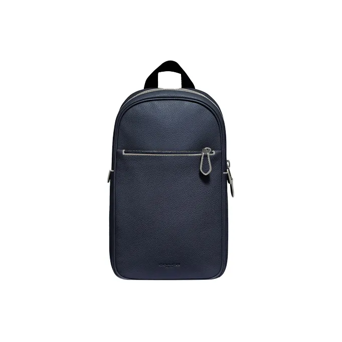 COACH Metropolitan Delicate Pebble Leather Shoulder Bags Sling Bags Small Size Men's Navy-0