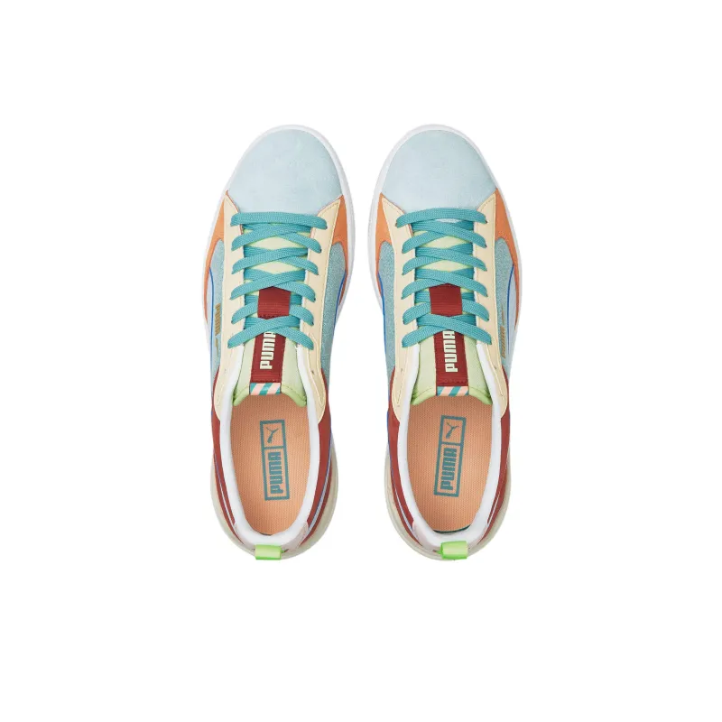 PUMA Suede Block Wt Foam Strip 2 'Blue Red White'-2