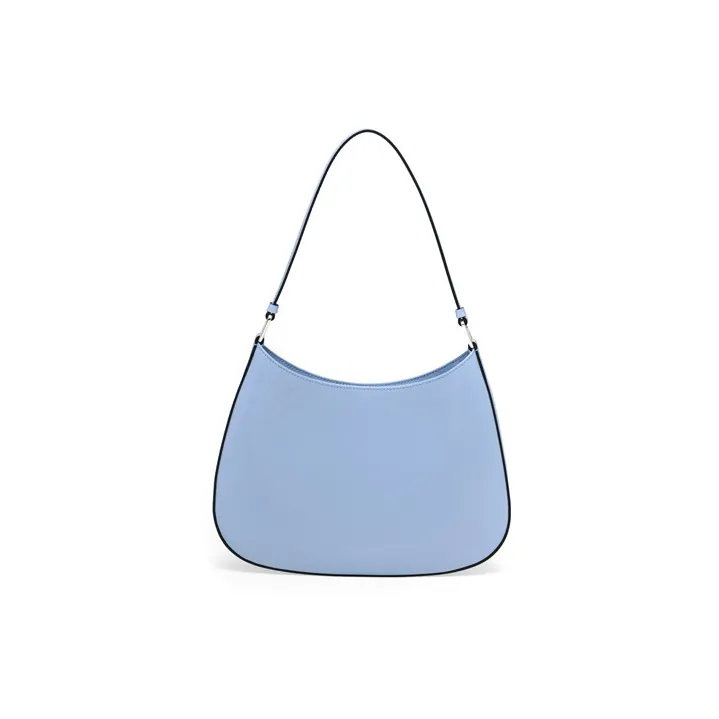 PRADA Leather Shoulder Bag Women's Sky Blue-1