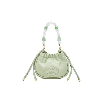 Miffy PU Cloud Bag, Shoulder Bag, Crossbody Bag, Handbag Women's Green/Ecru