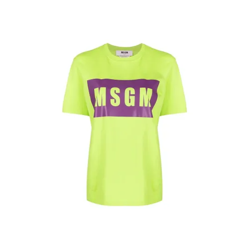 MSGM T-Shirts Women's Green