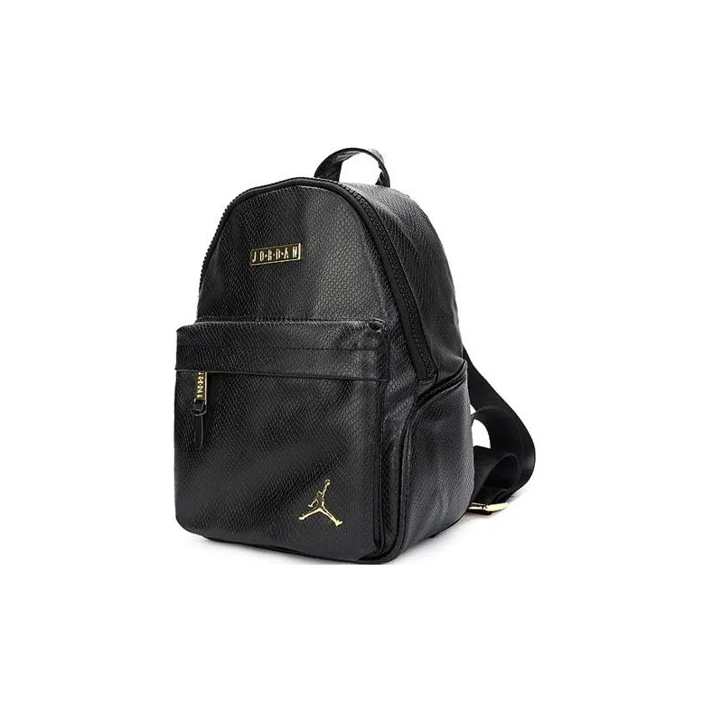 Jordan Synthetic Leather Backpack Regular Unisex Black-0