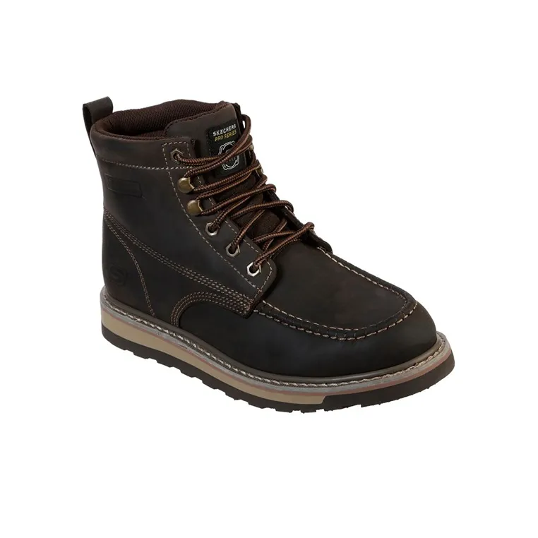Skechers Work Outdoor Shoes Men High-Top Brown-2