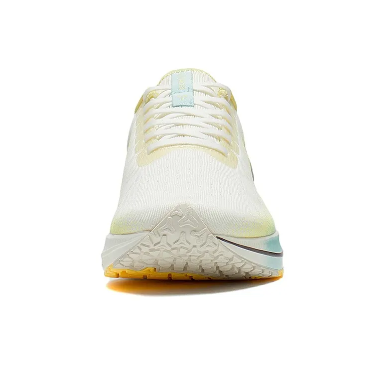 LiNing Red Hare 5 Cushioned Anti Slip Wear Resistant Breathable Lightweight Low Top Running Shoes Women's White Yellow-4