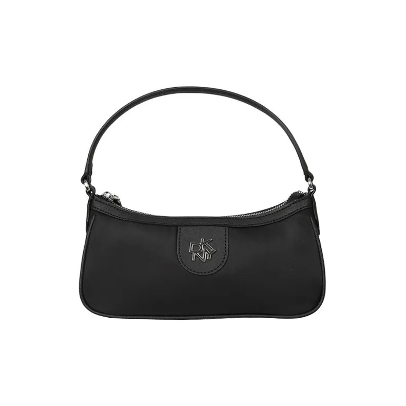DKNY Leather Shoulder Bag Handbags Women's Black-0