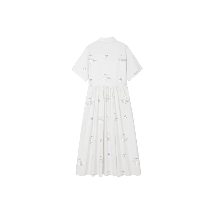 UNRETRO Shirts Skirt Dress White-1