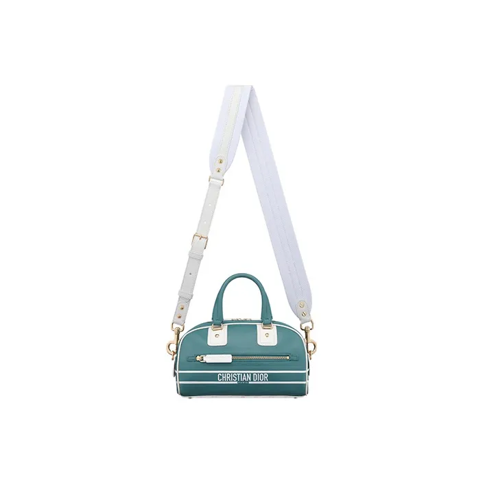 DIOR Cow Leather Handbag Trumpets Women's Sky Blue-1