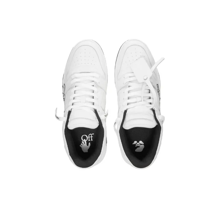 OFF WHITE Out Of Office Low Top For Walking Sneaker 'White Black'-3