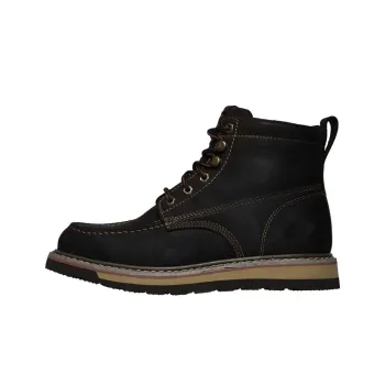 Skechers Work Outdoor Shoes Men High-Top Brown