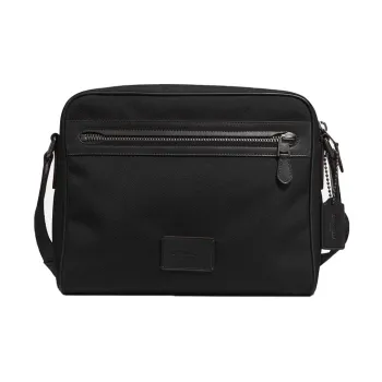 COACH Metropolitan Calfskin Detail Camera Bag Shoulder Bag Crossbody Bag Large Size Men's Black