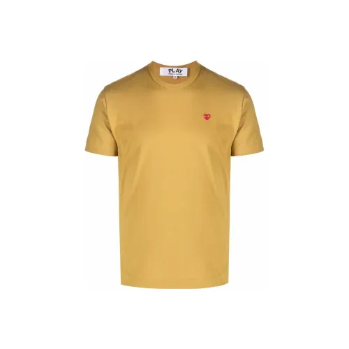 CDG Play T-Shirts Men Yellow