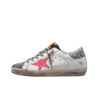 Golden Goose Super Star Skateboard Shoes Women's Low Top White/Grey/Powder