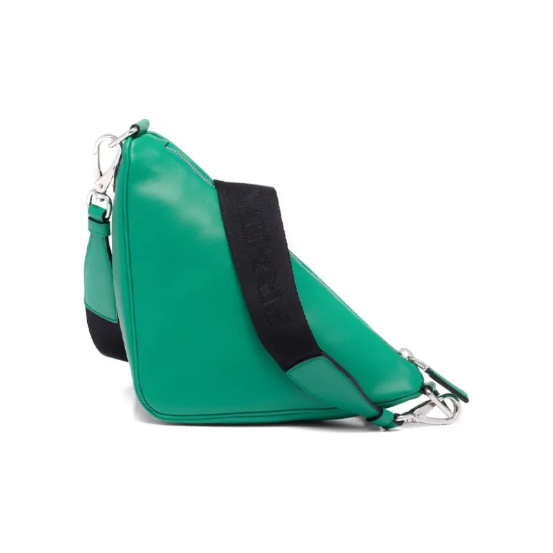 PRADA Triangle Leather Shoulder Bag Mango-2