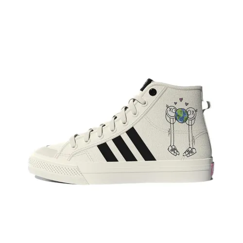 Adidas Nizza Hi RF AndrÃ© Saraiva The World Needs Love Cream