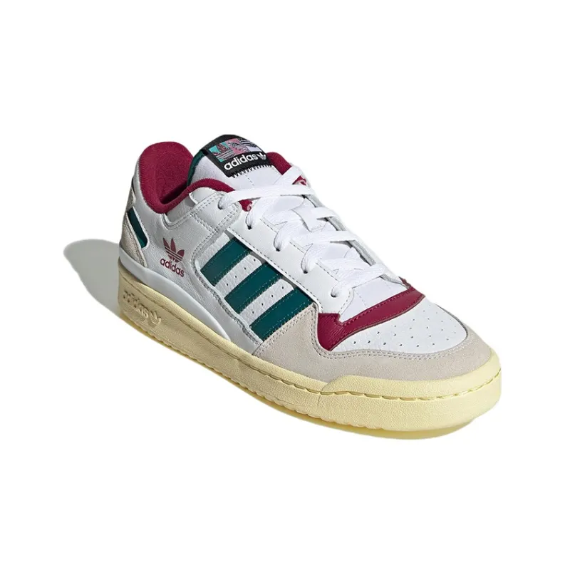 Adidas Forum Low White Teal Burgundy-2