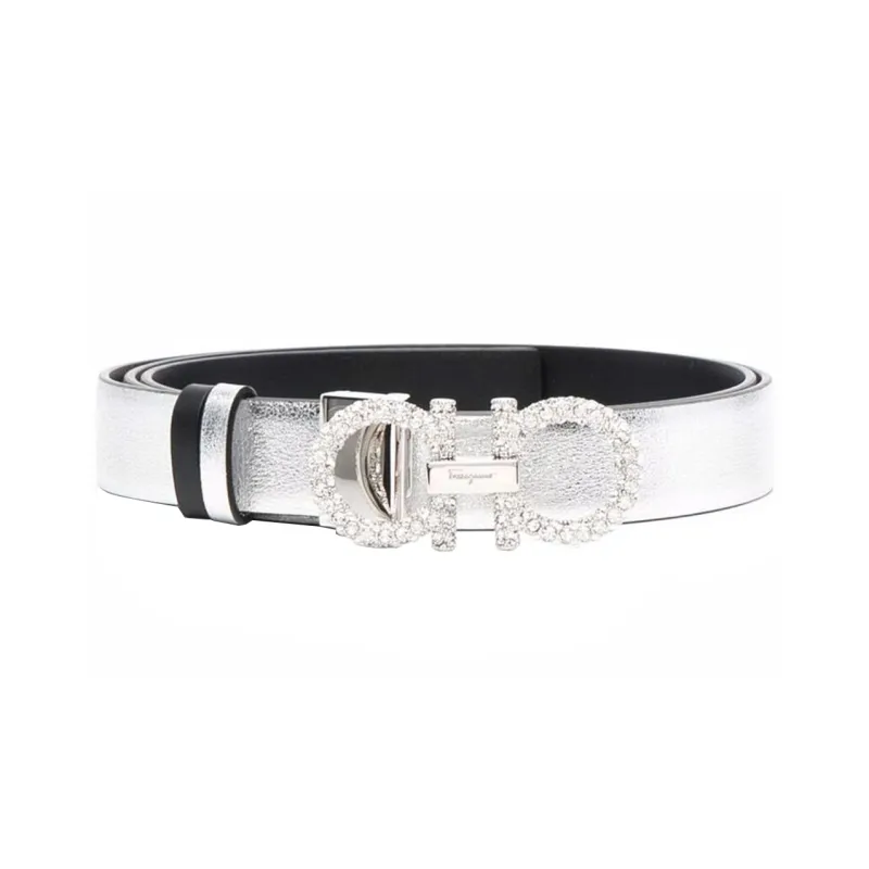 Ferragamo Gancini Logo Plaque Belt-0