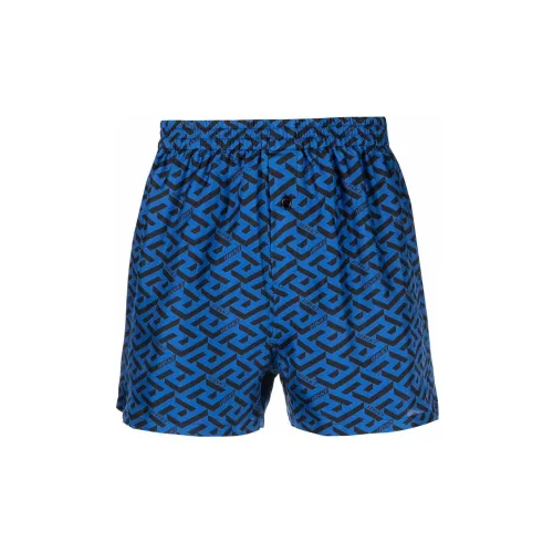 VERSACE Casual Shorts Men Blue