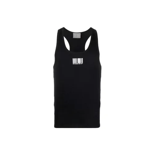 Vetements Tank Tops Unisex Black