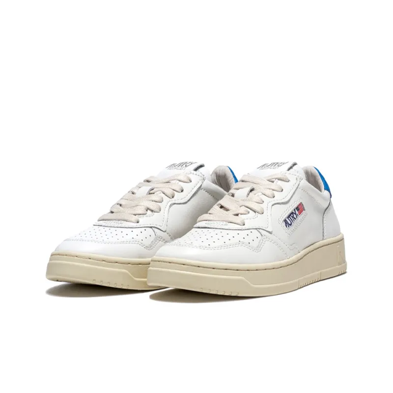 AUTRY Medalist Low Leather 'White Blue' Women's-1