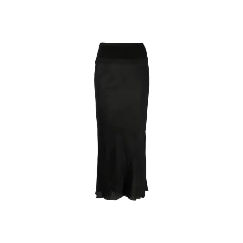 RICK OWENS Casual Long Skirts Women's Black