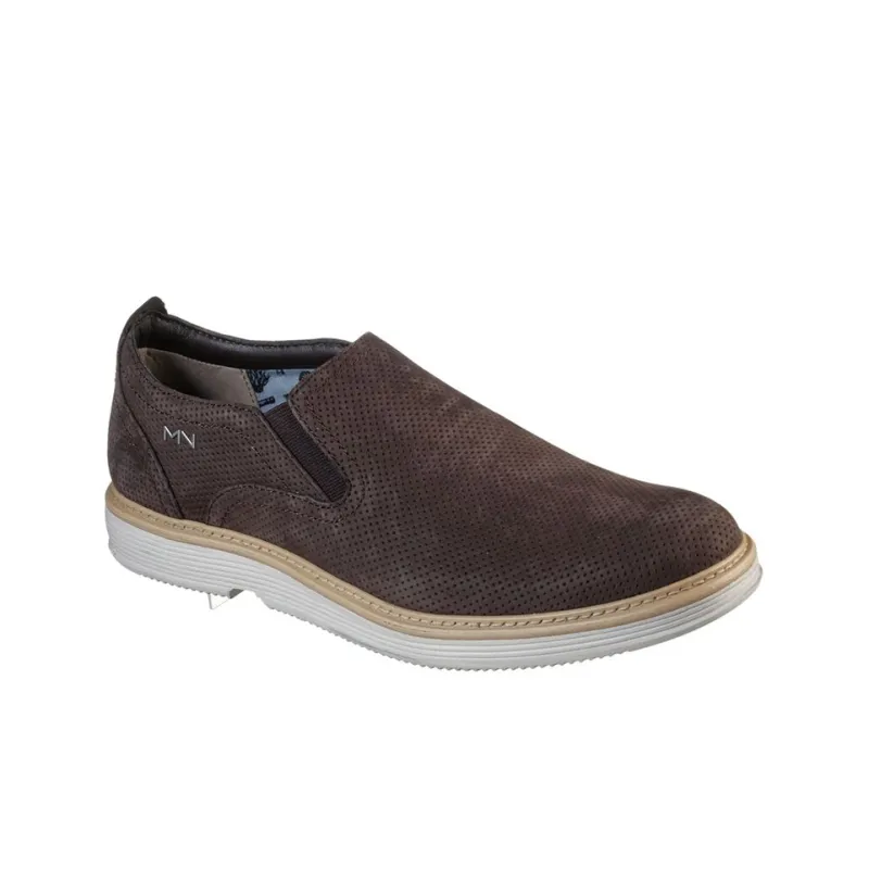 Skechers MARK NASON Cushioning Anti-Slip And Wear-Resistant Low-Top Casual Shoes Men's Dark Brown-2