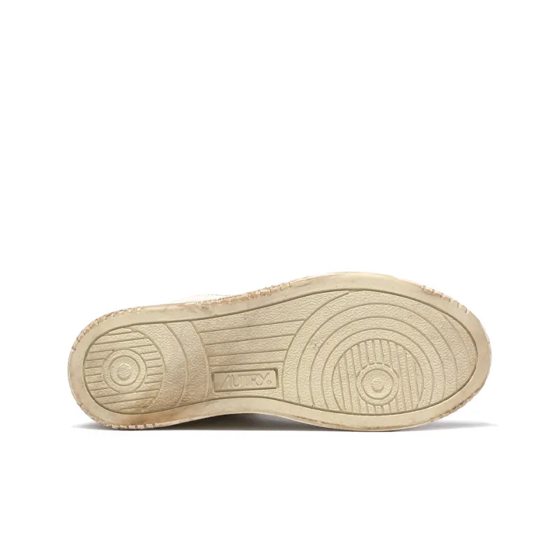 AUTRY Skateboard Shoes Men Mid Top White Beige-3