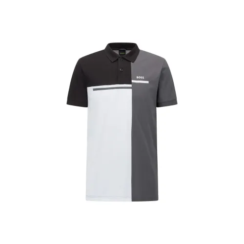 HUGO BOSS Polo Shirts Men Black