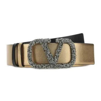 Valentino Leather Belts Women's Gold
