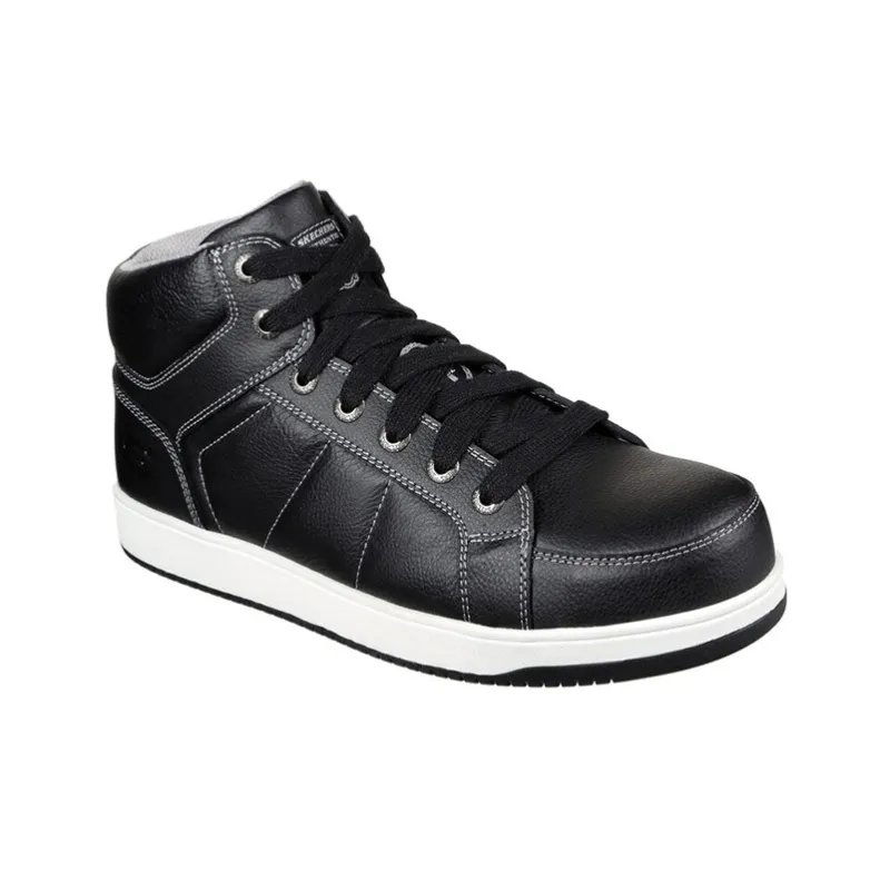 Skechers Watab Stirling St Slip Resistant Waterproof Cushioning Abrasion Resistant Mid Top Skateboard Shoes Men's Black-2