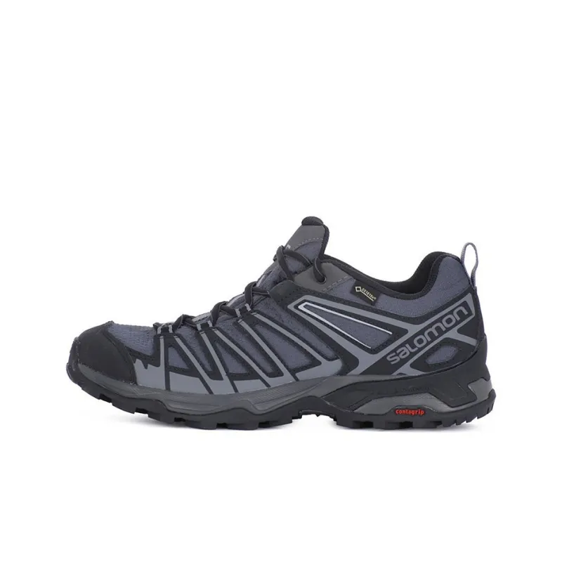 SALOMON X Ultra 3 Gtx Prime Anti-Slip Wear-Resistant Low-Top Outdoor Shoes Black Gray-0