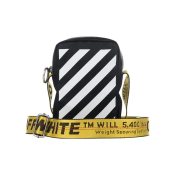 OFF WHITE Crossbody Binder Nylon Black/White