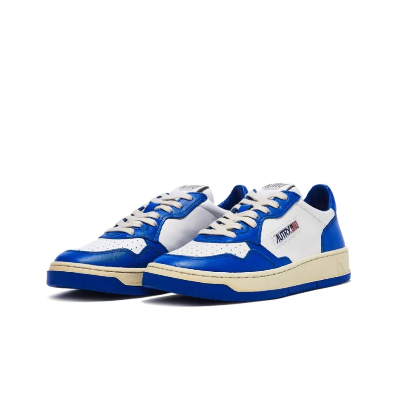 AUTRY Medalist Leather Low Azure White-1