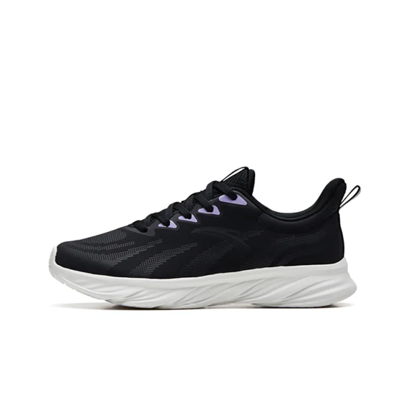 ANTA Running Collection Running Shoes Women's Low Top Black/Carbon Gray/Lotus Purple-0