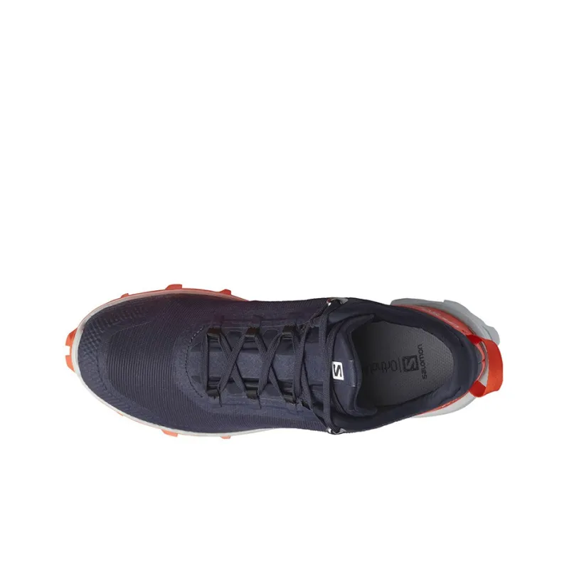 SALOMON Cross Over Cushioning, Slip Resistant, And Abrasion Resistant Low Top Outdoor Shoes Blue White Red-2