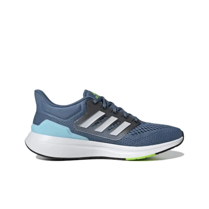 Adidas EQ21 Run Running Shoes Men Low Top Blue/Gray-1