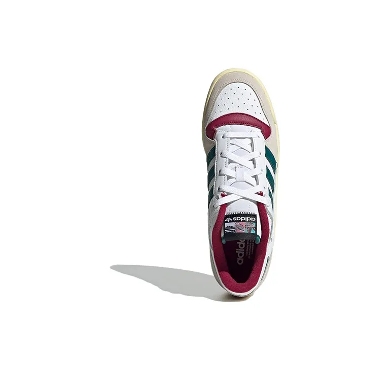 Adidas Forum Low White Teal Burgundy-4