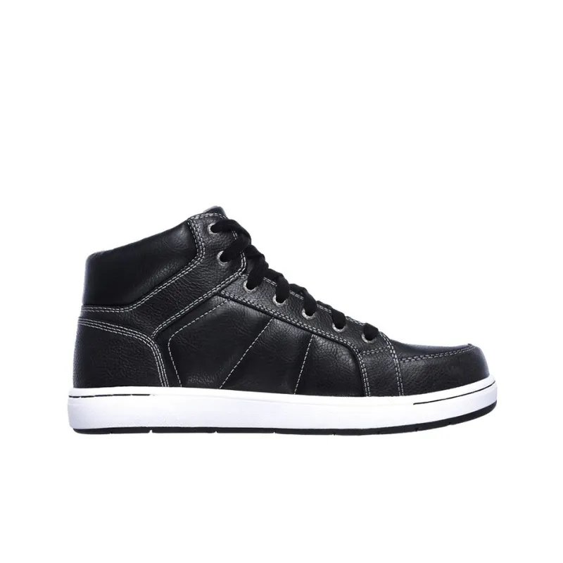 Skechers Watab Stirling St Slip Resistant Waterproof Cushioning Abrasion Resistant Mid Top Skateboard Shoes Men's Black-1