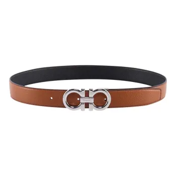 Ferragamo Leather Belts Men Brown